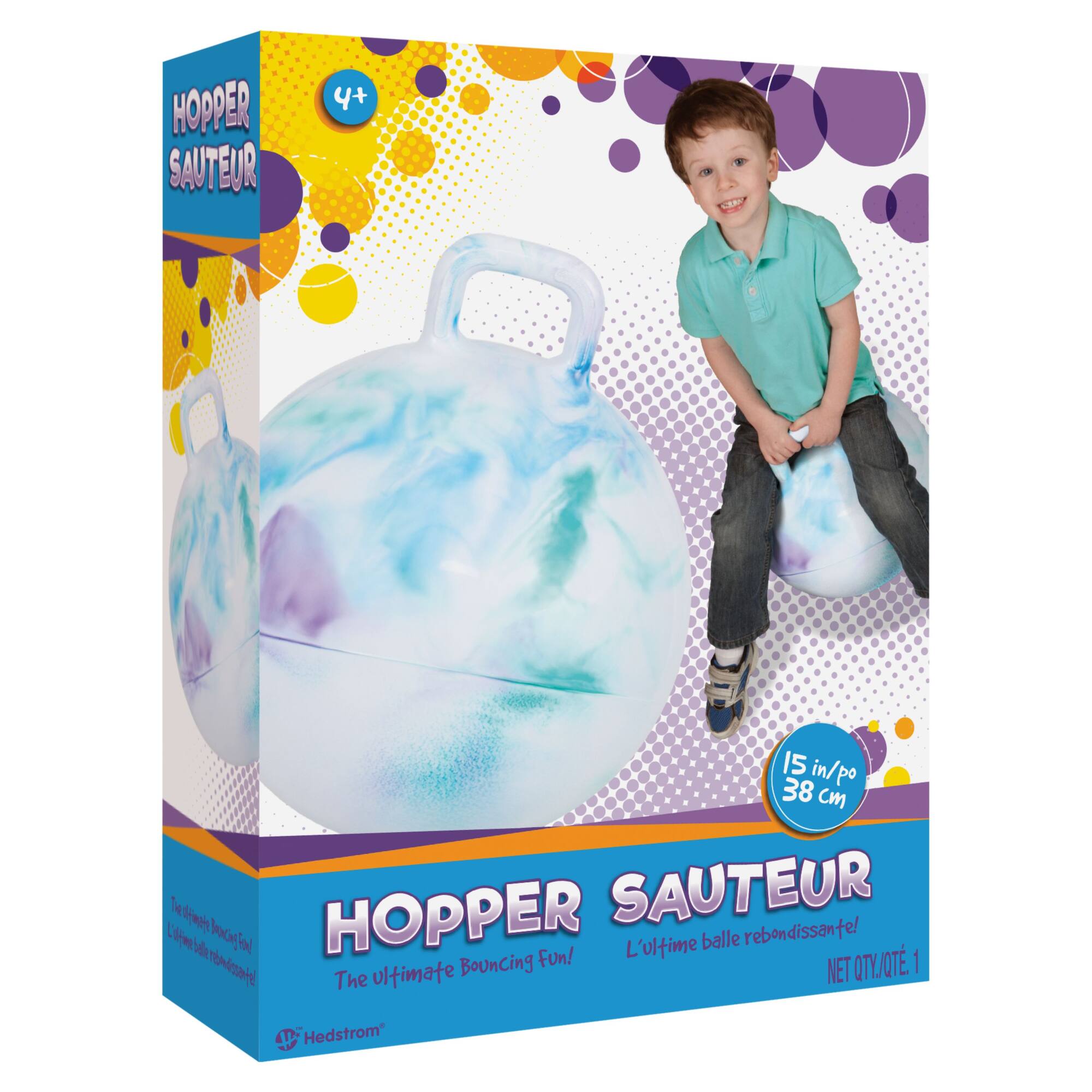 Hedstrom 15" Blue Marble Hopper Ball